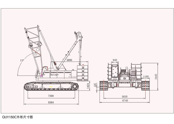 150 Ton Crawler Crane Load Chart